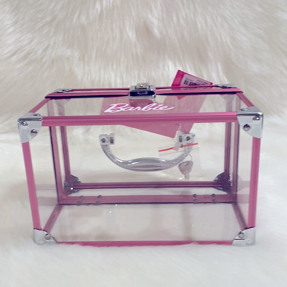 Barbie Pink Make Up Train Case NWT Excellent Condition HTF - Picture 8 of 12